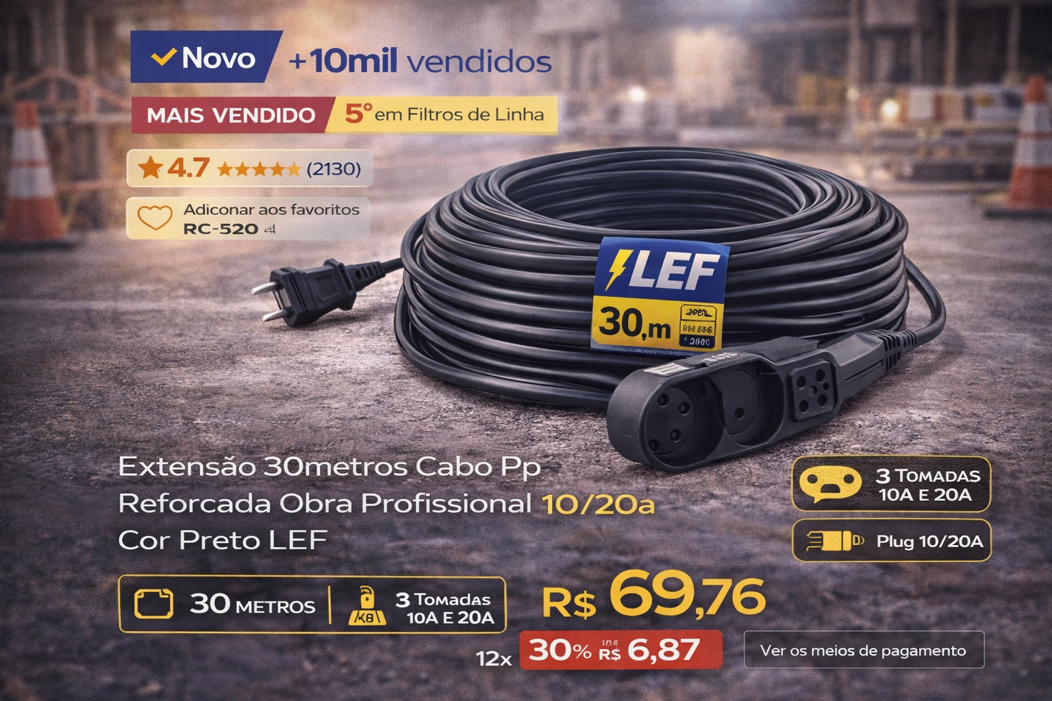 extensapso de 30 metros lef em promoassapso y3KyO8QtWZZPTW8C