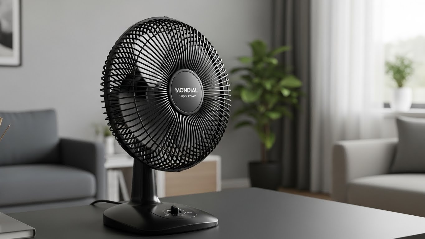 a fanless fan sitting on top of a table